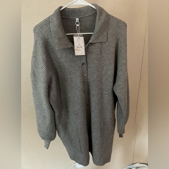 Grey sweater dress never worn - Picture 1 of 1